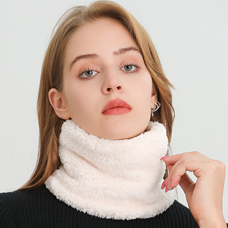 Wool Scarf Men - Cashmere Warm Collor Ring Winter Scarf