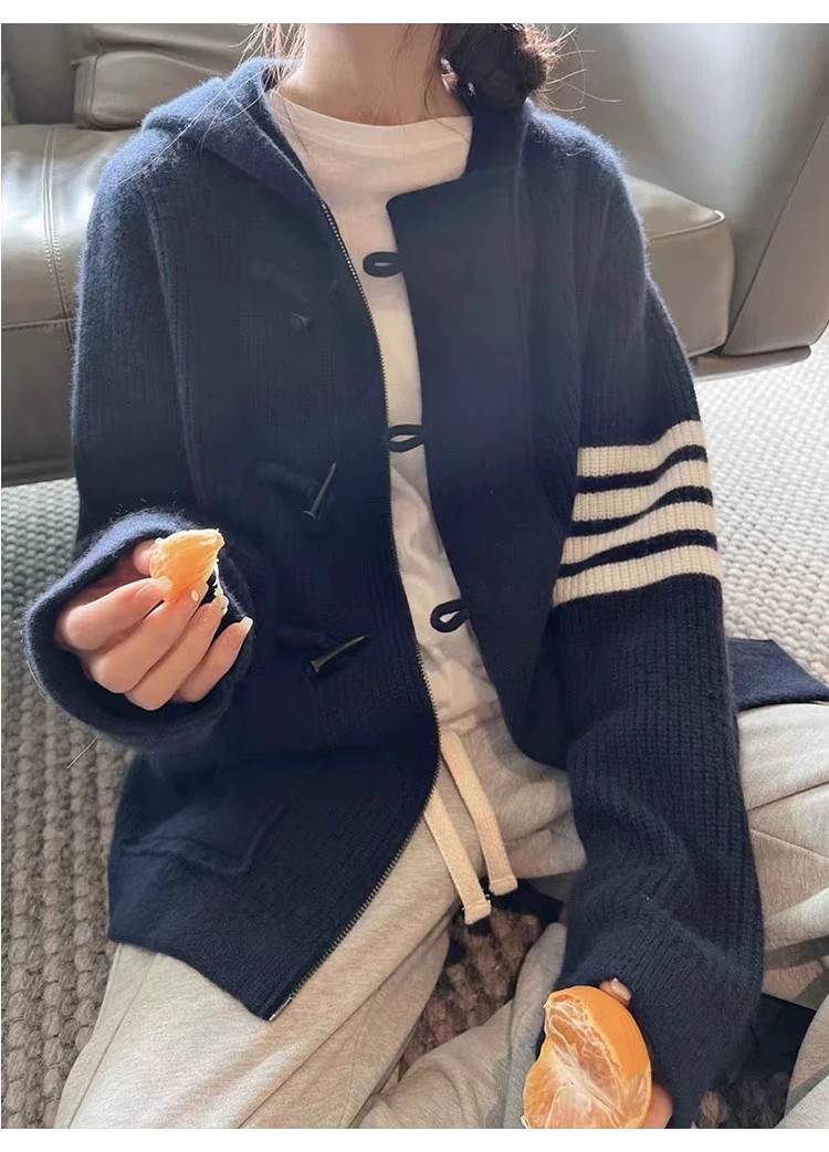TB knitted cardigan women's ho - đánh giá và giá Wool Coat Peacoat
