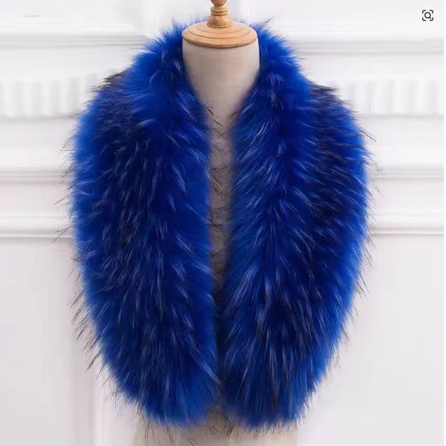 Natural Fur Collar Real raccoo - đánh giá và giá Shawl Wrap Winter