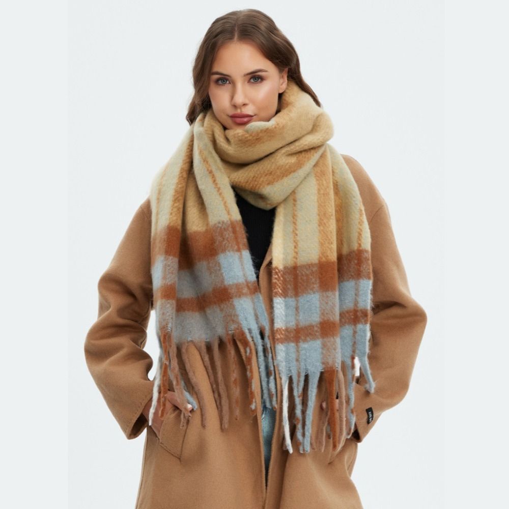Elegant Mohair Plaid Wool Scar - đánh giá và giá Wool Scarf Men