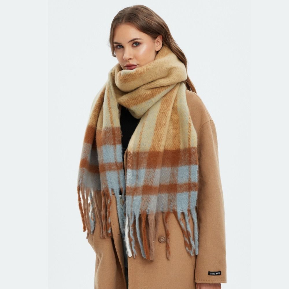 Elegant Mohair Plaid Wool Scar - đánh giá và giá Wool Scarf Men