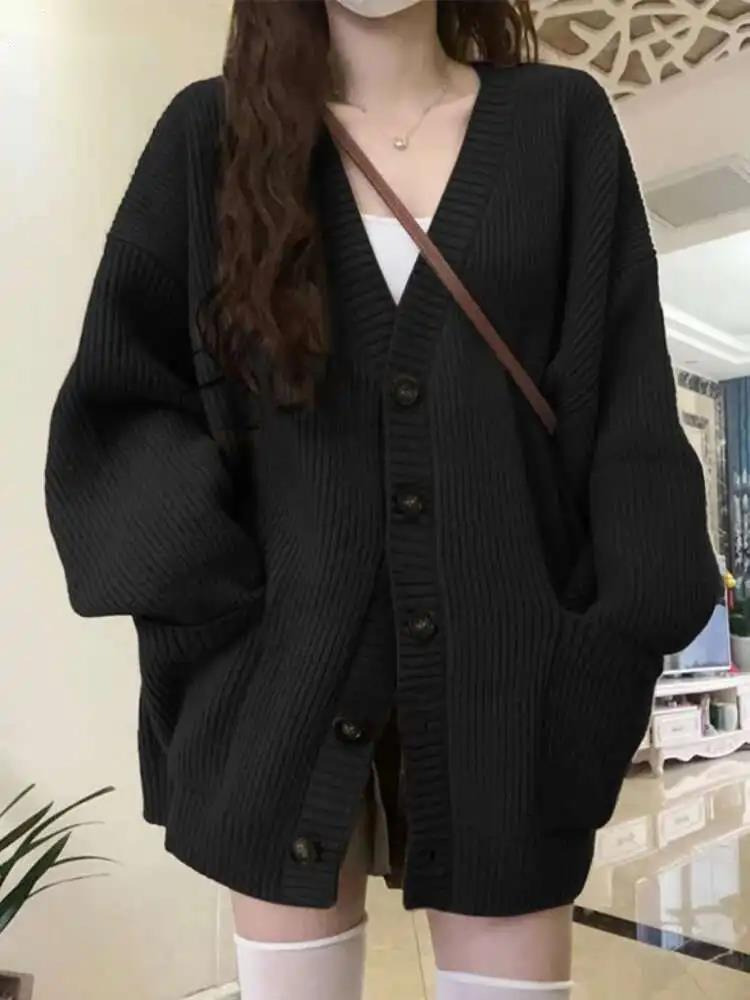 Loose Cardigan Women Long Slee - đánh giá và giá Wool Coat Peacoat