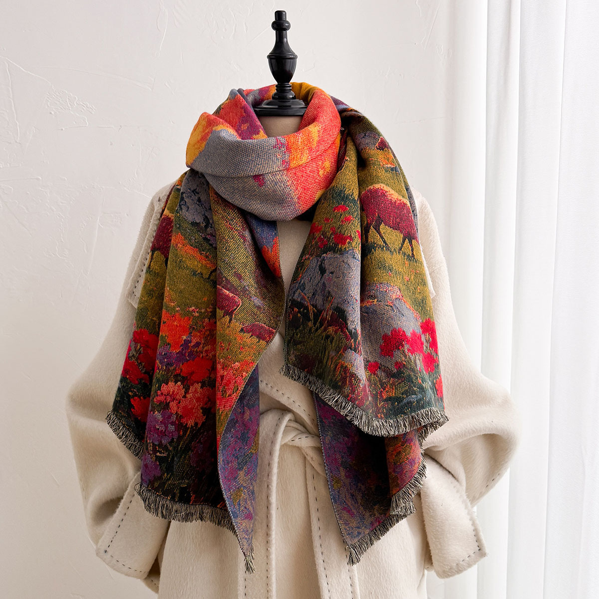 Women Imitation Cashmere Scarf - đánh giá và giá Cashmere Pashmina Wrap