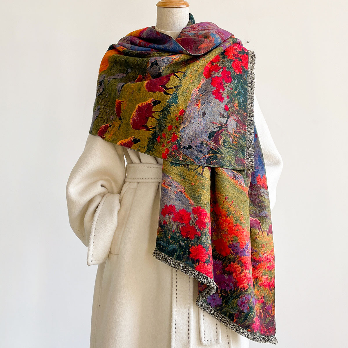 Women Imitation Cashmere Scarf - đánh giá và giá Cashmere Pashmina Wrap